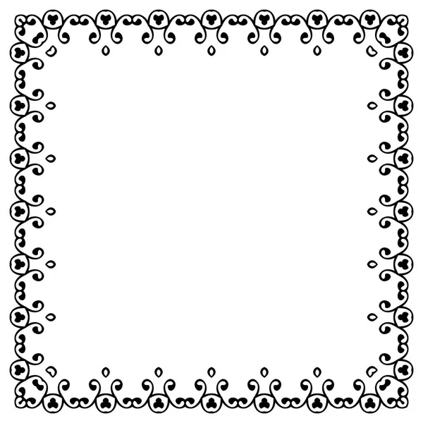 Decorative vintage frame. Border pattern vector — Stock Vector