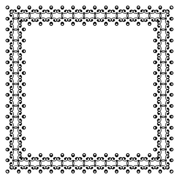 Decorative vintage frame. Border pattern vector — Stock Vector