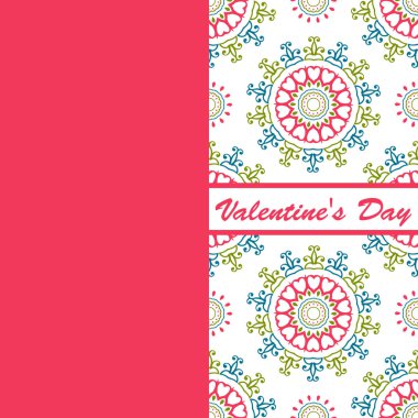 Sevgililer günü vintage kartı vith yazı ve desenler arka plan