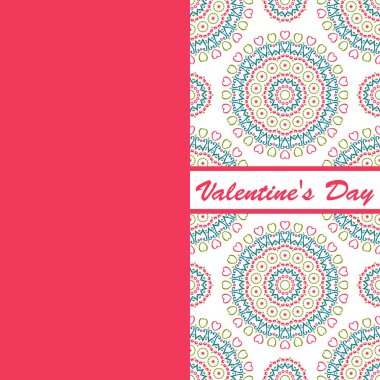 Sevgililer günü vintage kartı vith yazı ve desenler arka plan