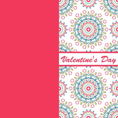 Sevgililer günü vintage kartı vith yazı ve desenler arka plan