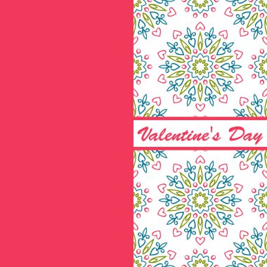 Sevgililer günü vintage kartı vith yazı ve desenler arka plan