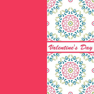 Sevgililer günü vintage kartı vith yazı ve desenler arka plan