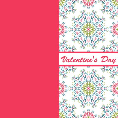 Sevgililer günü vintage kartı vith yazı ve desenler arka plan