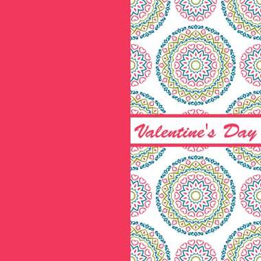 Sevgililer günü vintage kartı vith yazı ve desenler arka plan