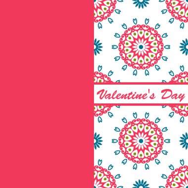 Sevgililer günü vintage kartı vith yazı ve desenler arka plan