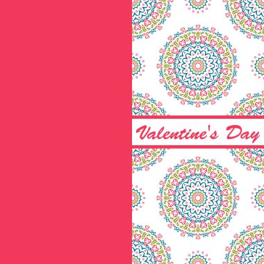 Sevgililer günü vintage kartı vith yazı ve desenler arka plan