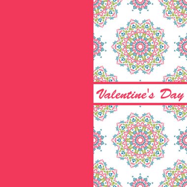 Sevgililer günü vintage kartı vith yazı ve desenler arka plan