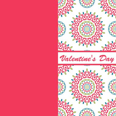 Sevgililer günü vintage kartı vith yazı ve desenler arka plan