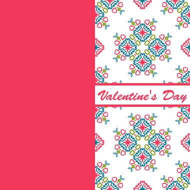 Sevgililer günü vintage kartı vith yazı ve desenler arka plan