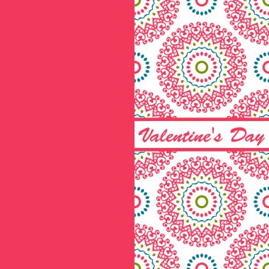 Sevgililer günü vintage kartı vith yazı ve desenler arka plan