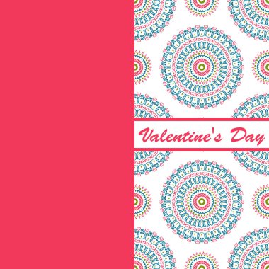 Sevgililer günü vintage kartı vith yazı ve desenler arka plan