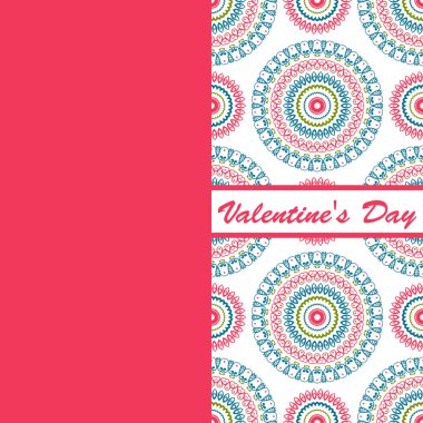 Sevgililer günü vintage kartı vith yazı ve desenler arka plan