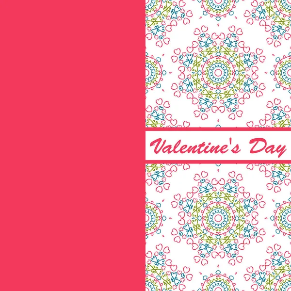 Sevgililer günü vintage kartı vith yazı ve desenler arka plan