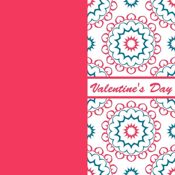 Sevgililer günü vintage kartı vith yazı ve desenler arka plan