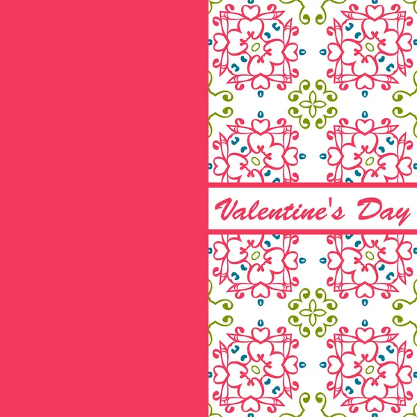 Sevgililer günü vintage kartı vith yazı ve desenler arka plan