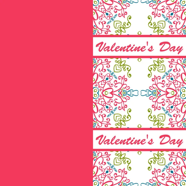 Sevgililer günü vintage kartı vith yazı ve desenler arka plan