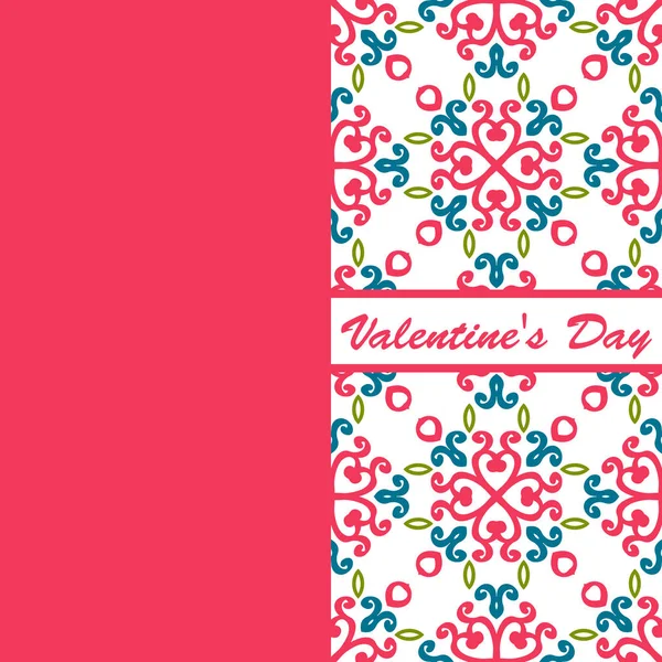 Sevgililer günü vintage kartı vith yazı ve desenler arka plan