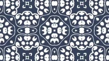 4 k farklı renk seçenekleri sunan video arka plan döngü animasyon desen. Modern soyut kaleydoskop hareket tasarım