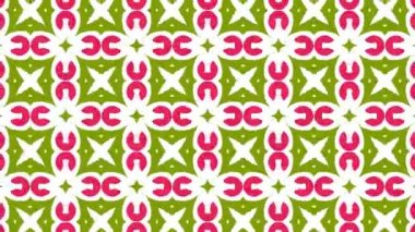 4 k farklı renk seçenekleri sunan video arka plan döngü animasyon desen. Modern soyut kaleydoskop hareket tasarım