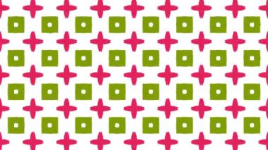 4 k farklı renk seçenekleri sunan video arka plan döngü animasyon desen. Modern soyut kaleydoskop hareket tasarım