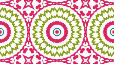 4 k farklı renk seçenekleri sunan video arka plan döngü animasyon desen. Modern soyut kaleydoskop hareket tasarım