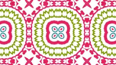 4 k farklı renk seçenekleri sunan video arka plan döngü animasyon desen. Modern soyut kaleydoskop hareket tasarım