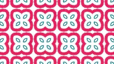 4 k farklı renk seçenekleri sunan video arka plan döngü animasyon desen. Modern soyut kaleydoskop hareket tasarım