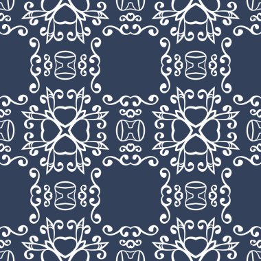 Evrensel farklı Dikişsiz desen (döşeme). Sonsuz doku duvar kağıdı, desen dolgularını, web sayfası arka planı, yüzey dokuları için kullanılabilir. Modern tasarım süsleme