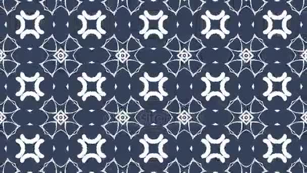 4K Kaleidoscopic video background loop animation pattern. Modern abstract kaleidoscope motion design — Stock Video