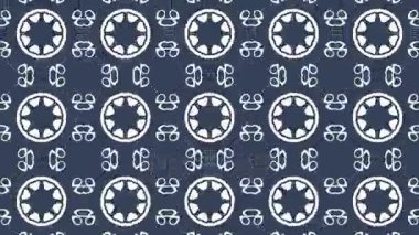 4 k farklı renk seçenekleri sunan video arka plan döngü animasyon desen. Modern soyut kaleydoskop hareket tasarım