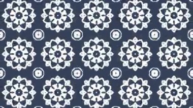 4 k farklı renk seçenekleri sunan video arka plan döngü animasyon desen. Modern soyut kaleydoskop hareket tasarım