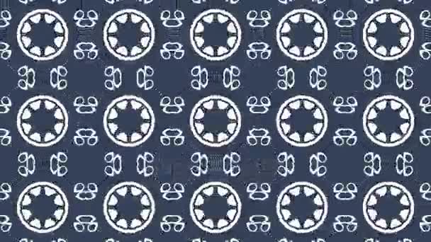 4K Kaleidoscopic video background loop animation pattern. Modern abstract kaleidoscope motion design — Stock Video