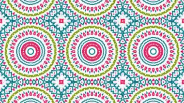 Hipnotik sürekli değişen sahne görsel döngü arka plan müzik için. Soyut çok renkli hareketli grafikler. Güzel parlak süsleme.