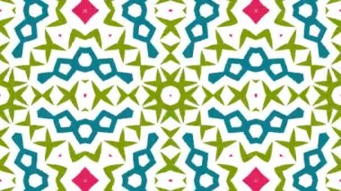 Hipnotik sürekli değişen sahne görsel döngü arka plan müzik için. Soyut çok renkli hareketli grafikler. Güzel parlak süsleme.