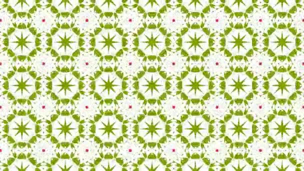 Hypnotique kaléidoscopique scène fond de boucle visuelle pour la musique. Graphiques de mouvement multicolores abstraits. Bel ornement lumineux .