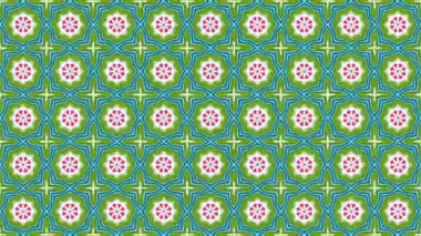 Hipnotik sürekli değişen sahne görsel döngü arka plan müzik için. Soyut çok renkli hareketli grafikler. Güzel parlak süsleme.