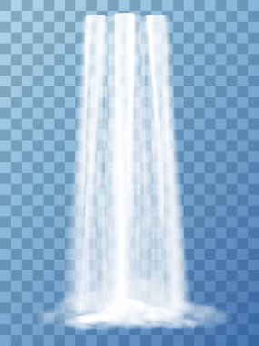 Realistic vector waterfall clipart