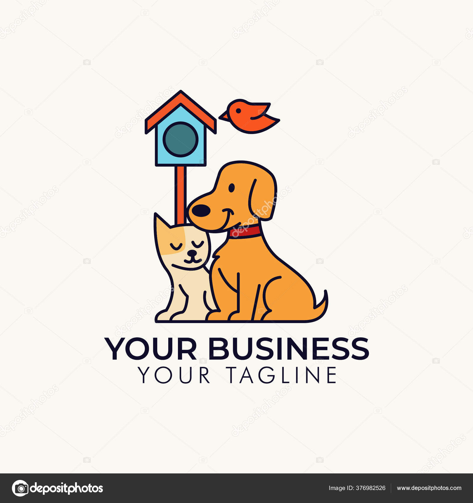 Pet Shop Vector Logo Template Stock Vector Image by ©Guavanaboy #376982526