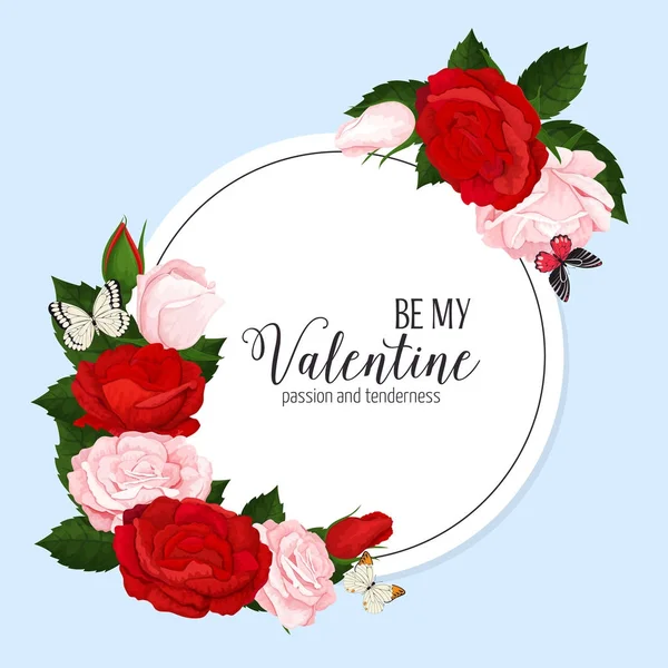 Couronne de mariage colorée avec roses, camomille et lavande. Collection florale vectorielle . — Image vectorielle