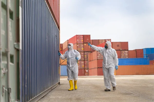 Disinfecting Storage Container Prevent Covid — Stock Photo, Image