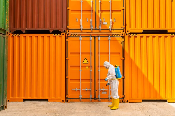 Disinfecting of storage container to prevent COVID-19