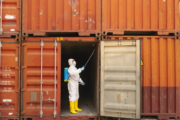 Disinfecting of storage container to prevent COVID-19