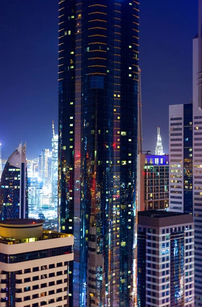 Dubai Night City Scape Winter 2020 — Stock Photo, Image