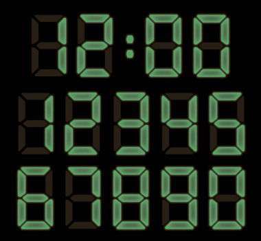 Elektronik saat yazı tipi