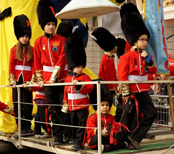 Rijeka Croatia February 23Rd 2020 Royal Queen Guard Carnival Procession — Stock Photo, Image