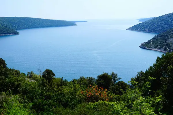 Vista Del Hermoso Paisaje Marino Naturaleza Idílica Península Croata Istria — Foto de Stock