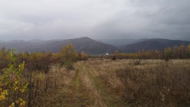 秋天喀尔巴阡山景观 — 图库视频影像