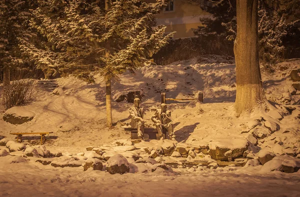 ウジゴルの夜の街並み冬 — ストック写真