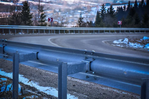 Cesta Zimě Karpat — Stock fotografie